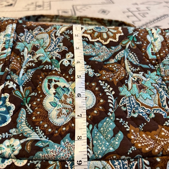 Vera Bradley Brown Blue Floral Travel Bag - Picture 2 of 5